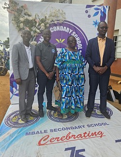 Members of the old students Association pose for a photo during the Diamond Jubilee Celebrations